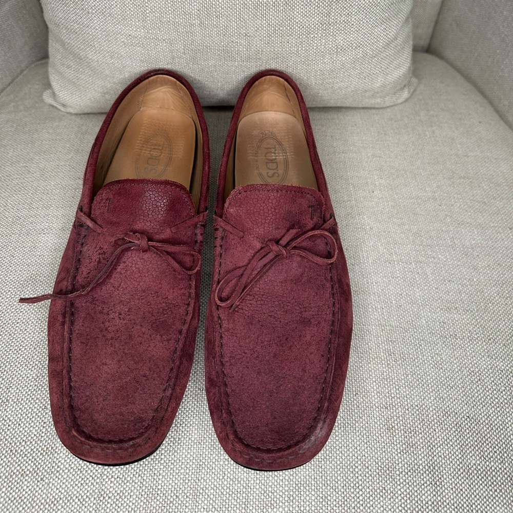 Men’s rods loafers in suede burgundy
